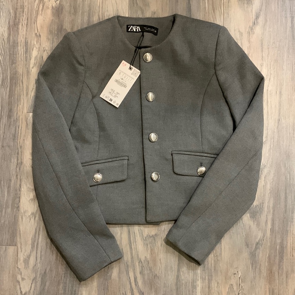 Cropped jacket (machine washable)